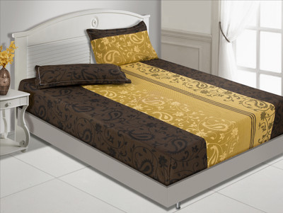 14% OFF on Zyne Cotton Abstract Double Bedsheet