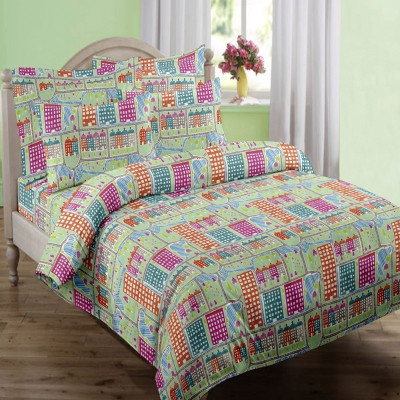 Swaas Cotton Printed Queen Bedsheet