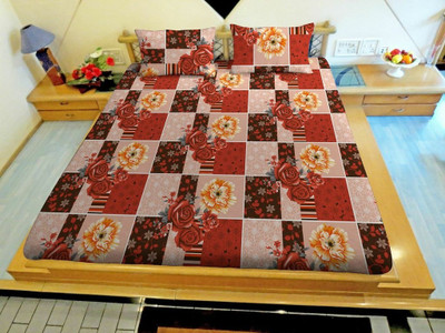50% OFF on Hemlines Cotton Floral Double Bedsheet 1 Bedsheet, 2 Pillow Covers, Brown, Maroon, Grey 50% OFF on Hemlines Cotton Floral Double Bedsheet 1 Bedsheet, 2 Pillow Covers, Brown, Maroon, Grey