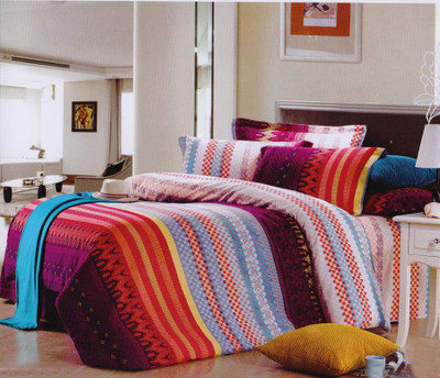 28% OFF on Gran Cotton Striped Extra Large Bedsheet