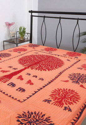 55% OFF on Rajrang Cotton Abstract Double Bedsheet 1 Bedsheet, Multicolor