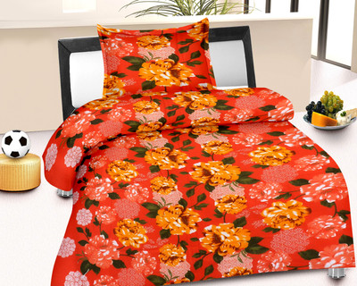 24% OFF on Caps Cotton Self Design Single Bedsheet
