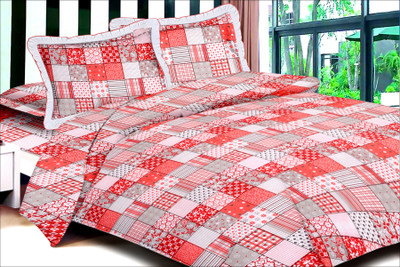 55% OFF on Fashigo Cotton Abstract Double Bedsheet 1 Bedsheet, 2 Pillow Covers, Red 55% OFF on Fashigo Cotton Abstract Double Bedsheet 1 Bedsheet, 2 Pillow Covers, Red