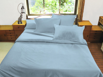 50% OFF on Hemlines Satin Solid Double Bedsheet 1Bedsheet, 2 Pillow Covers, Light Blue 50% OFF on Hemlines Satin Solid Double Bedsheet 1Bedsheet, 2 Pillow Covers, Light Blue
