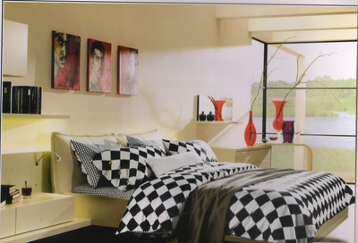 25% OFF on Valtellina Cotton Checkered King Bedsheet