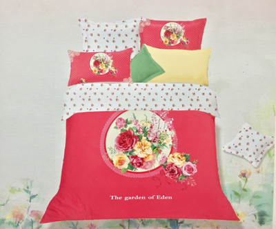 33% OFF on Fashion Pujari Cotton Printed King Bedsheet