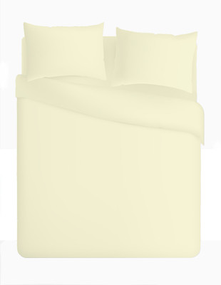 57% OFF on Tangia Cotton Solid King Bedsheet