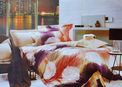 62% OFF on Onze Polycotton Printed Double Bedsheet