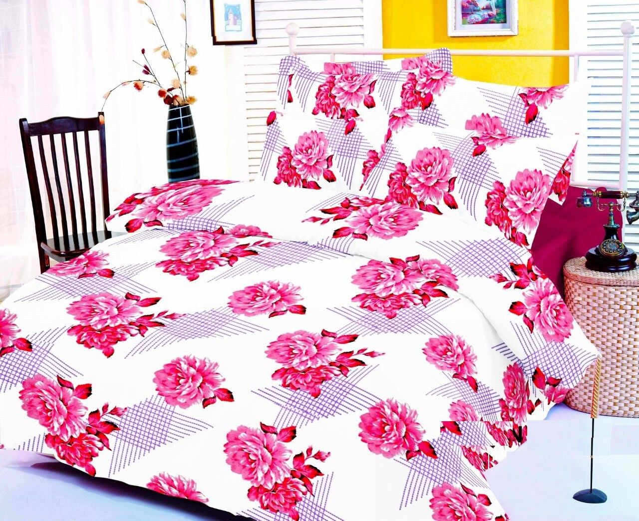 20% OFF on Nitausha Cotton Floral Large Bedsheet