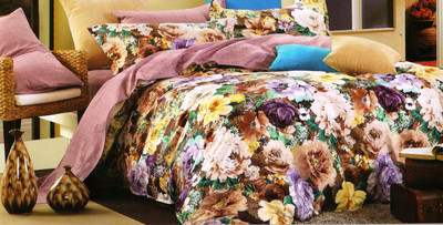 70% OFF on Rose Petal Cotton Floral Single Bedsheet