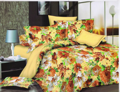 41% OFF on Skap Polycotton Floral Double Bedsheet