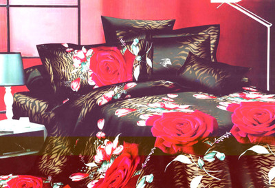 52% OFF on CICI By FabLooms Polycotton Floral Double Bedsheet