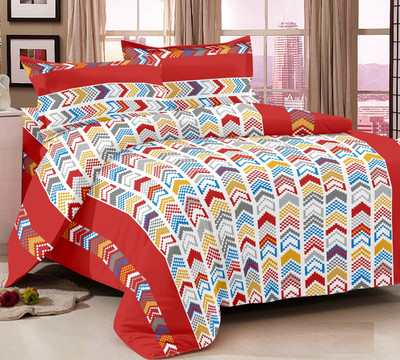 72% OFF on Ahmedabad Cotton Cotton Geometric Double Bedsheet 1 Double Bedsheet, 2 Pillow Covers, Red 72% OFF on Ahmedabad Cotton Cotton Geometric Double Bedsheet 1 Double Bedsheet, 2 Pillow Covers, Red