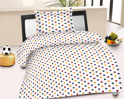 Caps Cotton Polka Single Bedsheet
