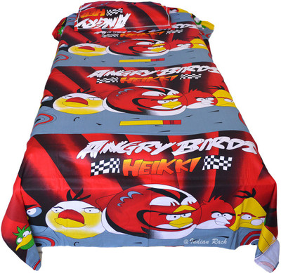 45% OFF on Indian Rack Cotton Printed Single Bedsheet