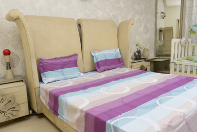 40% OFF on Sassoon Cotton Geometric Double Bedsheet