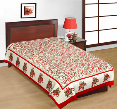 50% OFF on RajLaxmi Cotton Animal Single Bedsheet