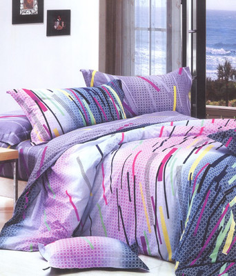 80% OFF on Valtellina Cotton Geometric Single Bedsheet