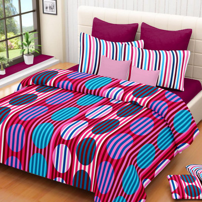 53% OFF on Aneka Cotton Geometric Double Bedsheet 1 bedsheet, 2 pillow covers, Multicolor 53% OFF on Aneka Cotton Geometric Double Bedsheet 1 bedsheet, 2 pillow covers, Multicolor