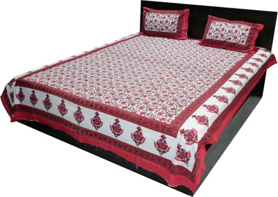 68% OFF on Shop Rajasthan Cotton Paisley Double Bedsheet
