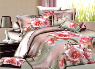 40% OFF on Home Candy Polycotton Floral Double Bedsheet