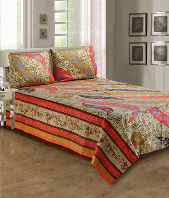 40% OFF on Anubhutee Cotton Printed Double Bedsheet 40% OFF on Anubhutee Cotton Printed Double Bedsheet