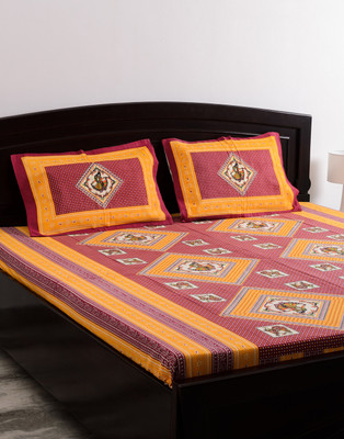 56% OFF on Vivid Rajasthan Cotton Printed Double Bedsheet 56% OFF on Vivid Rajasthan Cotton Printed Double Bedsheet