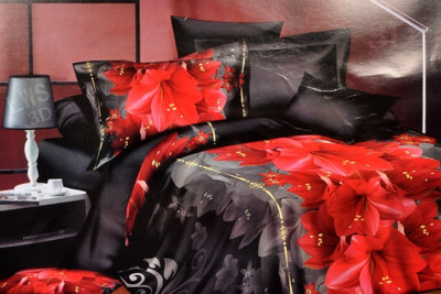 51% OFF on Valtellina Polyester Floral Double Bedsheet