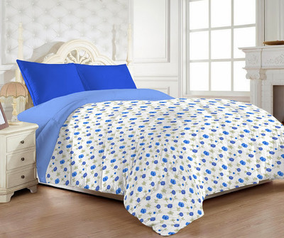 MYCK Cotton Floral Queen Bedsheet