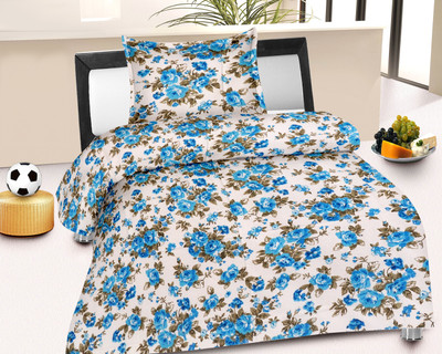 Caps Cotton Floral Single Bedsheet