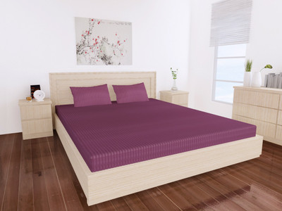 Dreams Cotton Solid Double Bedsheet