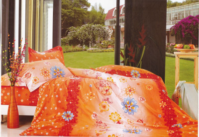 29% OFF on Just Linen Cotton Floral King Bedsheet 1 Bedsheet, 2 Pillow Covers, Multicolor