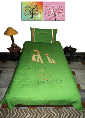 47% OFF on Amita Home Furnishing Cotton Animal Queen Bedsheet