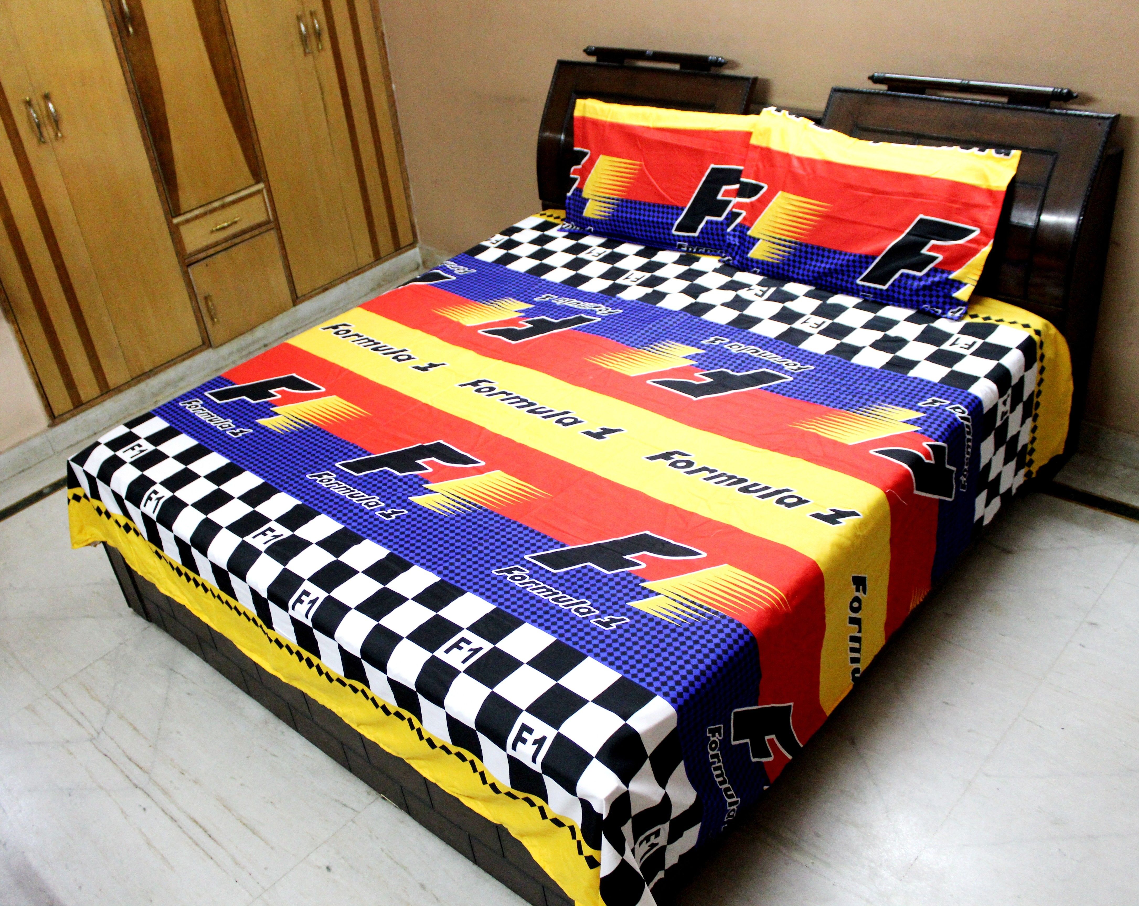 59% OFF on Indiano Polycotton Printed Double Bedsheet