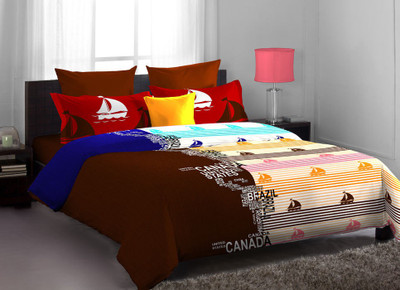 20% OFF on Home Expressions USA Cotton Printed Single Bedsheet 1 Bed Sheet, 1 Pillow Covers, Brown 20% OFF on Home Expressions USA Cotton Printed Single Bedsheet 1 Bed Sheet, 1 Pillow Covers, Brown