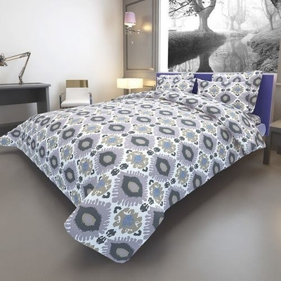 By Adab Cotton Abstract King Bedsheet