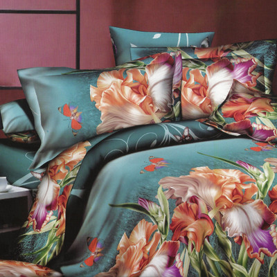 49% OFF on Looms of India Cotton Double Bedsheet 1 Bedsheet, 2 Pillow Covers, Blue