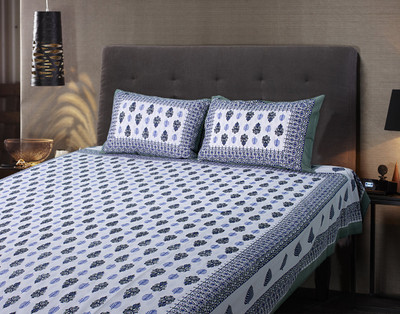 26% OFF on eCraftIndia Cotton Printed Double Bedsheet 1 Double Bedsheet + 2 Pillow Covers, Multicolor 26% OFF on eCraftIndia Cotton Printed Double Bedsheet 1 Double Bedsheet + 2 Pillow Covers, Multicolor