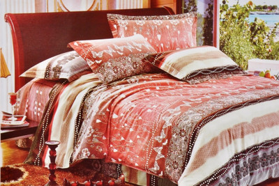 88% OFF on Valtellina Polyester Geometric Double Bedsheet