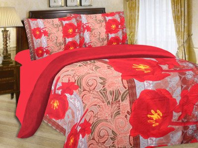 20% OFF on Cadillac Cotton Printed Double Bedsheet