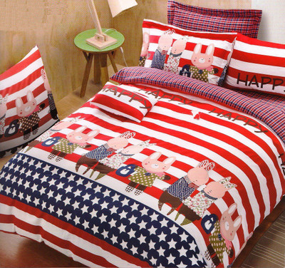 58% OFF on Wrap Cotton Graphic Double Bedsheet