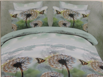 26% OFF on Live In Polycotton Floral Double Bedsheet