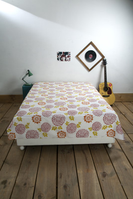 18% OFF on Ocean Collection Cotton Floral Single Bedsheet Bed Sheet, Orange 18% OFF on Ocean Collection Cotton Floral Single Bedsheet Bed Sheet, Orange