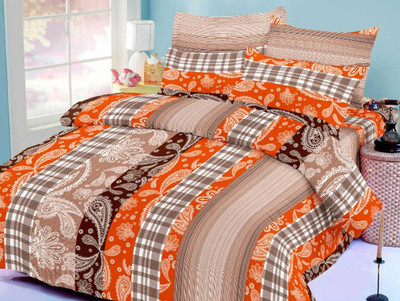 49% OFF on Octane Cotton Abstract Double Bedsheet