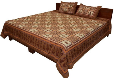 25% OFF on Style and Fashion Cotton Floral Double Bedsheet