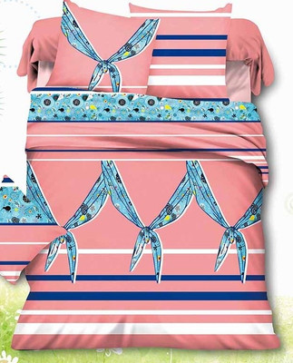 70% OFF on Vikon's Polycotton Printed King Bedsheet