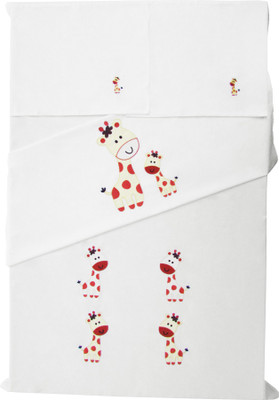29% OFF on Baby Rap Cotton Embroidered Crib Bedsheet