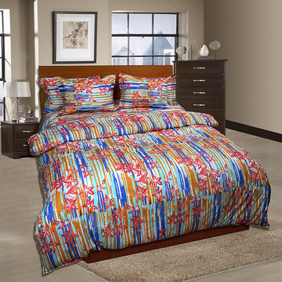 By Adab Cotton Floral King Bedsheet