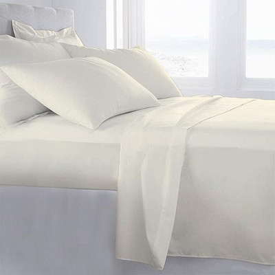 5% OFF on LNT Cotton Solid Single Bedsheet