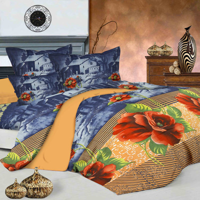 57% OFF on Metro Living Cotton Floral Double Bedsheet 57% OFF on Metro Living Cotton Floral Double Bedsheet